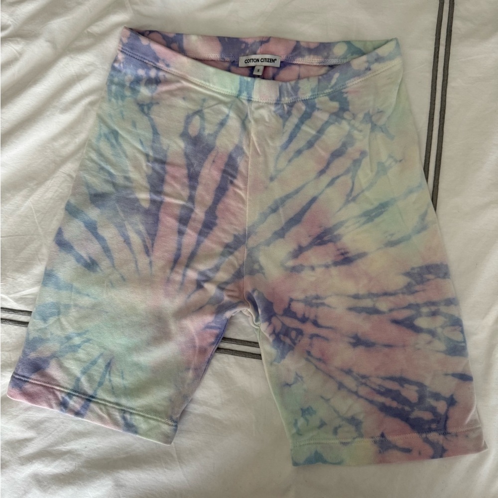 Cotton Citizen Tie Dye Bike Shorts